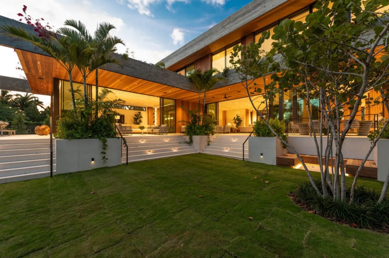 Custom home opening